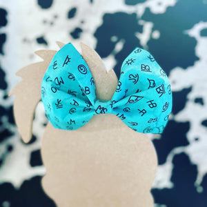 Turquoise Brands Bow